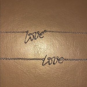 Tiffany love set!! necklace and bracelet